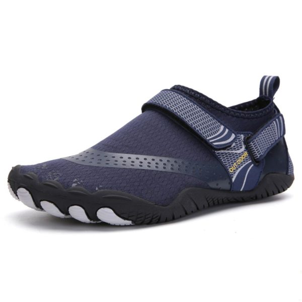 Men Women Water Shoes Barefoot Quick Dry Aqua Sports Shoes – Blue Size EU36=US3.5