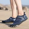 Men Women Water Shoes Barefoot Quick Dry Aqua Sports Shoes – Blue Size EU39 = US6