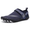 Men Women Water Shoes Barefoot Quick Dry Aqua Sports Shoes – Blue Size EU41 = US7.5