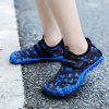 Kids Water Shoes Barefoot Quick Dry Aqua Sports Shoes Boys Girls (Pattern Printed) – Blue Size Bigkid US4 = EU36