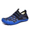 Kids Water Shoes Barefoot Quick Dry Aqua Sports Shoes Boys Girls (Pattern Printed) – Blue Size Bigkid US4 = EU36