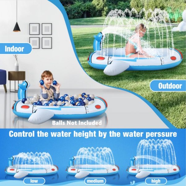 Inflatable Sprinkler Pool for Kids – Spaceship