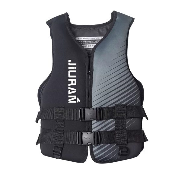 Life Jacket for Unisex Adjustable Safety Breathable Life Vest for Men Women(Black-M)