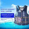 Life Jacket for Unisex Adjustable Safety Breathable Life Vest for Men Women(Blue-XL)