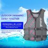 Life Jacket for Unisex Adjustable Safety Breathable Life Vest for Men Women(Grey-XXL)