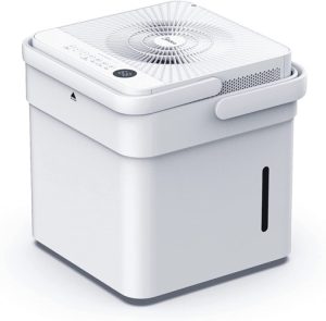 Cube dehumidifier with smart wi-fi, 12L tank for up to 20L per day dehumidification MDDM20