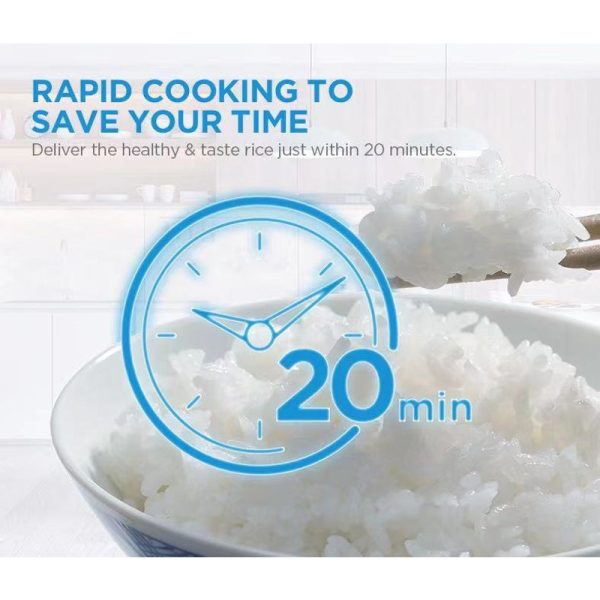 Healthy Low Carb 12-hour keep warm Fast cook Rice Cooker -MB-RS4080LS