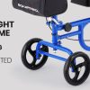 EQUIPMED Knee Walker Scooter Folding Mobility Alternative to Crutches Wheelchair