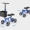 EQUIPMED Knee Walker Scooter Folding Mobility Alternative to Crutches Wheelchair