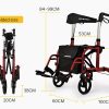 EQUIPMED Rollator Transit Wheelchair Walking Frame Walker Seniors Elderly Aid