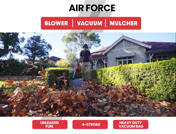 Petrol Leaf Blower Vacuum 4 Stroke – Vac Garden Commercial Hand Outdoor
