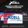 X-CELL Deep Cycle Battery Box Marine Storage Case 12v Camper Camping Boat Power