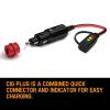 Comfort Indicator Cig Plug Battery Charger Power 56-870 Connector Cable