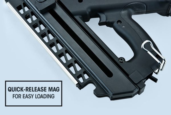 UNIMAC Cordless Framing Nailer 34 Degree Gas Nail Gun Kit – 2nd Gen Brushless