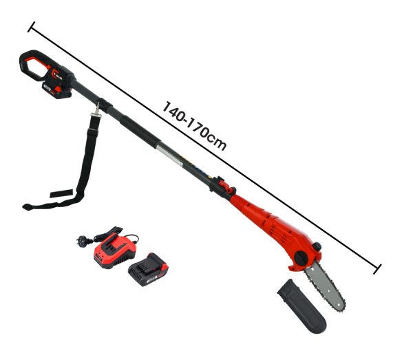 20V Lithium-Ion Pole Chainsaw Tool Cordless Battery Electric Saw Pruner