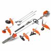 Pole Chainsaw Brush Cutter Whipper Snipper Hedge Trimmer Saw Multi Tool 62CC