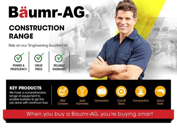 BAUMR-AG Vacuum for Wall Chaser Standard 32mm Concrete Chasing Dust Collector