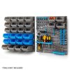 44 Part Storage Bin Rack Wall Mounted Tool Organiser Box Shelving