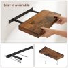VASAGLE Floating Wall Shelf for Photos Decorations Rustic Brown