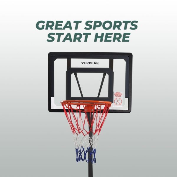 Verpeak Basketball Hoop Stand ( 2.1M – 2.60M ) BLACK VP-BHS-102-SBA