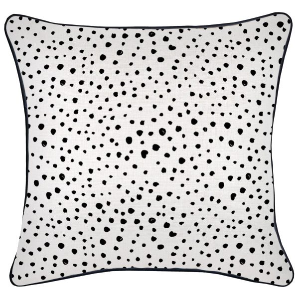 Cushion Cover-With Black Piping-Lunar-45cm x 45cm