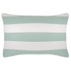 Cushion Cover-With Piping-Deck-Stripe-Mint-35cm x 50cm