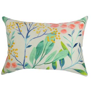 Cushion Cover-Watercolour Branches Summer-Single Sided-No Piping-35cm x 50cm