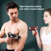 Mini Massage Gun Percussion Massager Muscle Relaxing Therapy Deep Tissue LCD Black