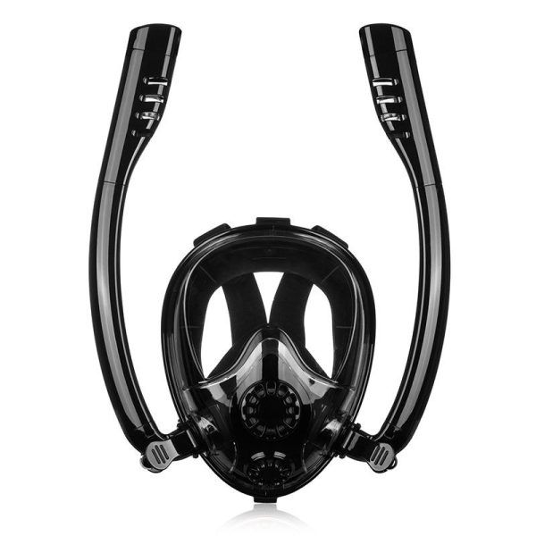 Snorkel Mask Full Face Diving Mask Snorkel Swim Goggles 180° View Anti Fog Large