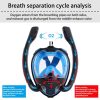 Snorkel Mask Safe Double Breathing System Full Face Snorkeling Anti Leak/Fog AU Small