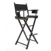 Black Folding Tall Chair DARK HUMOR Movie Director 75cm