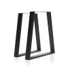 2 Set 45 x 65 x 71cm Black Coffee Dining Table Legs Bench Trapezium DIY Steel Metal