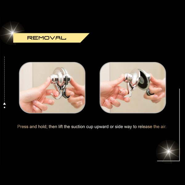 Shower Head Holder Removable Suction – Chrome