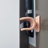 4X Apricot Pink Door Lever Lock Pet Child Proof Adhesive Handle Lock