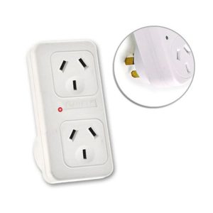 Powerpoint Surge Protector Adaptor Double Vertical