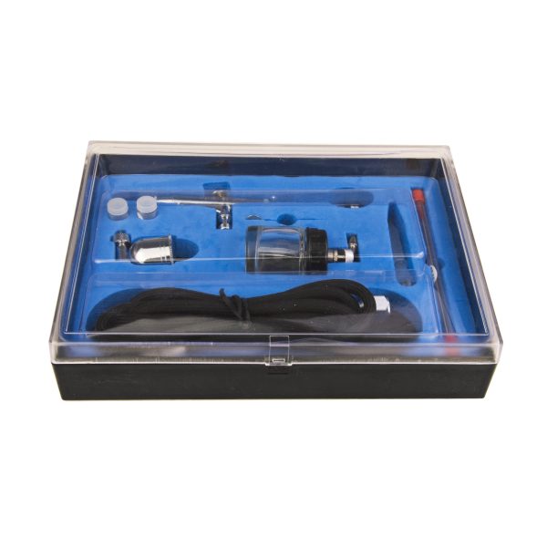 Air Brush Suction/Gravity Dual Action Kit with Air Hose