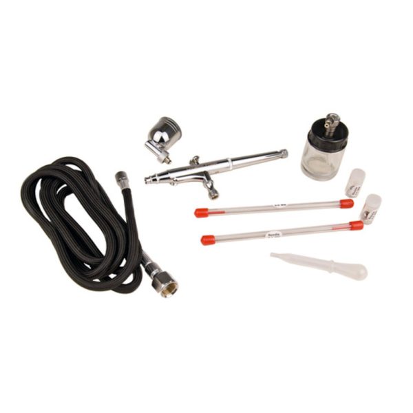Air Brush Suction/Gravity Dual Action Kit with Air Hose