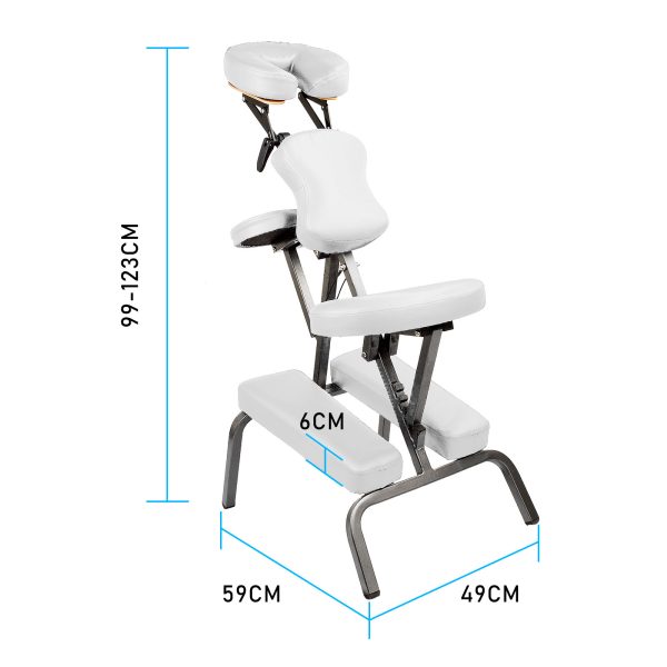 White Portable Beauty Massage Foldable Chair Table Therapy Waxing Aluminium