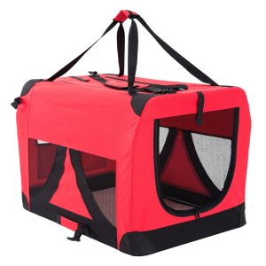 Red Portable Soft Dog Cage Crate Carrier XXXL