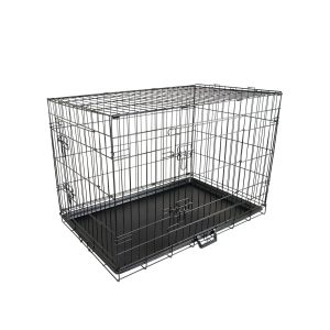 Paw Mate Wire Dog Cage Foldable Crate Kennel 24in with Tray