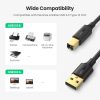 USB 2.0 A Male to B Male Printer Cable 3m (Black) 10351