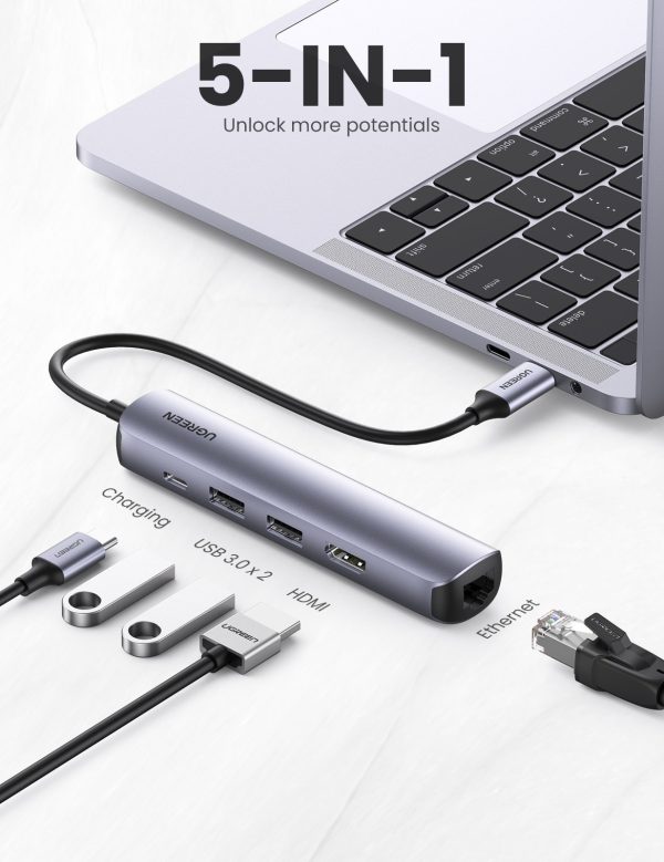 10919 Ultra Slim 5-in-1 USB C Hub