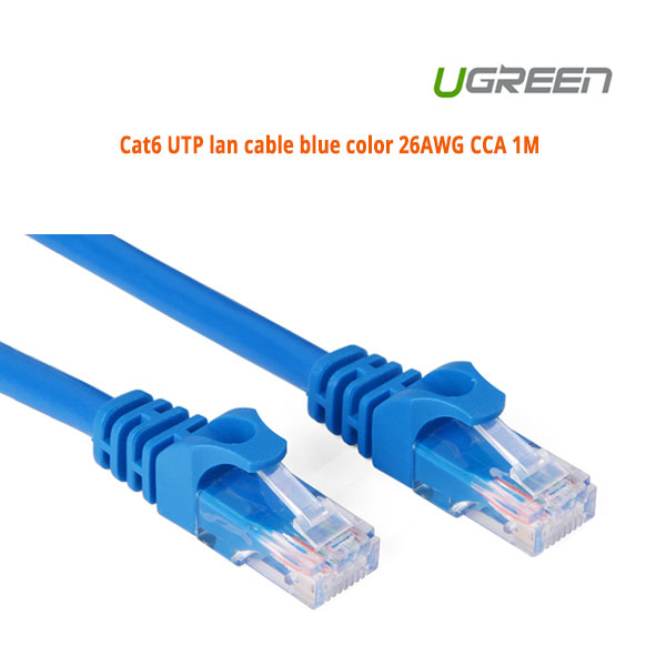 Cat6 UTP blue color 26AWG CCA LAN Cable 15M (11207)