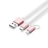 Micro-USB to USB Cable with MFI Certified iPhone Adapter 1.5M(30471)