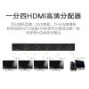 1 x 4 HDMI Amplifier Splitter – Black (40202)