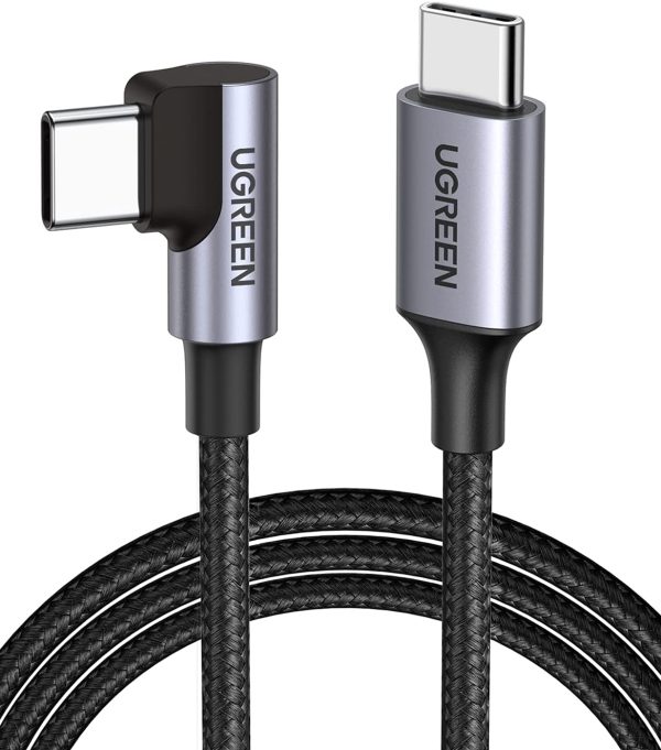 80714 USB-C 2.0 to Angle USB-C Cable Black 3M