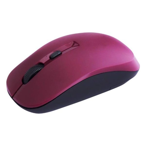 CLiPtec SMOOTH MAX 1600DPI 2.4GHZ WIRELESS OPTICAL MOUSE – Maroon