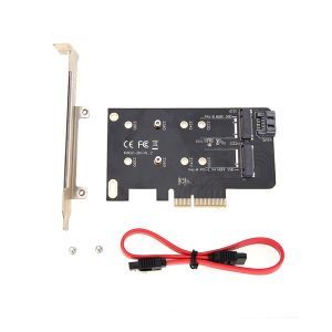 EC412 Dual M.2 (B Key and M Key) to PCI-E x4 and SATA 6G Expansion Card