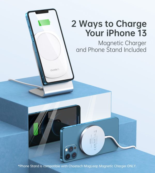 MIX00117SL Magasafe Fast Wireless Charger Stand Holder For iPhone 13/12 (H047+T517)