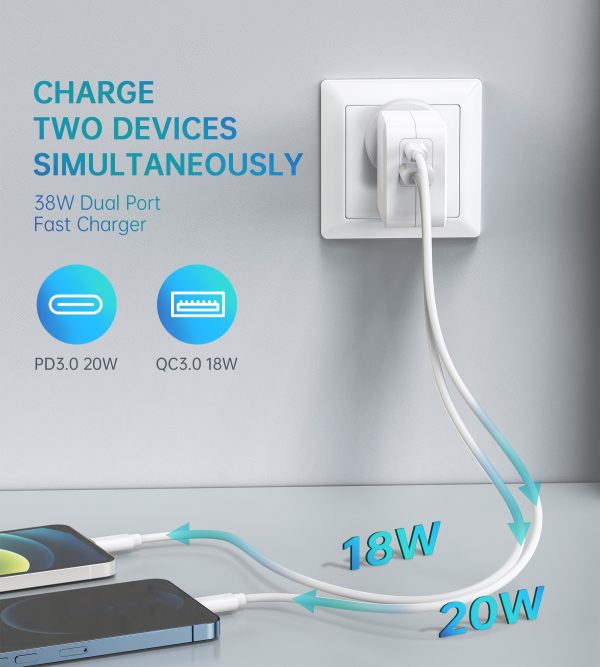 PD5002 QC3.0 18W + PD 20W Fast Charger